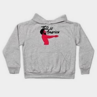 This is America White Kids Hoodie